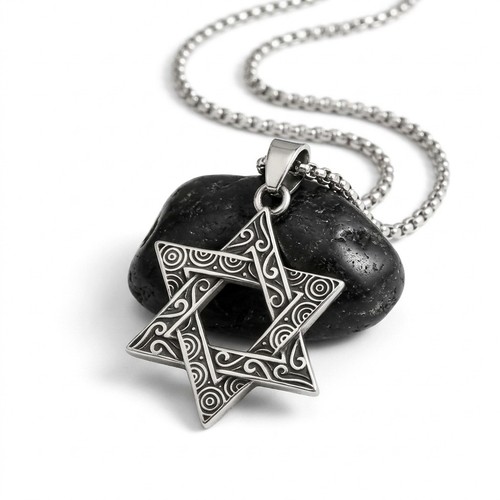 Davidstern kette edelstahl - kette,
