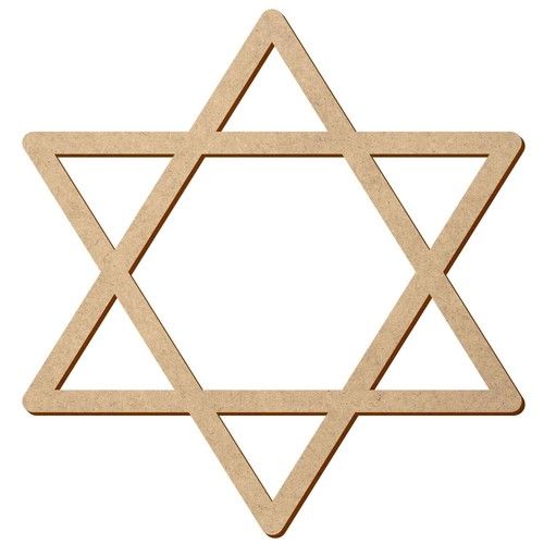 Mdf hexagramm deko basteln - hexagramm,