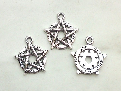 Anhänger pentagramm - 5x,