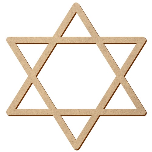 Mdf hexagramm deko basteln - -,