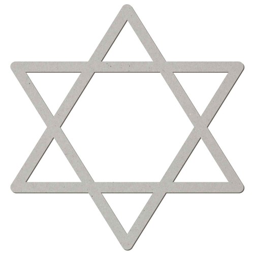Pappe hexagramm 50 cm - -, 5-50